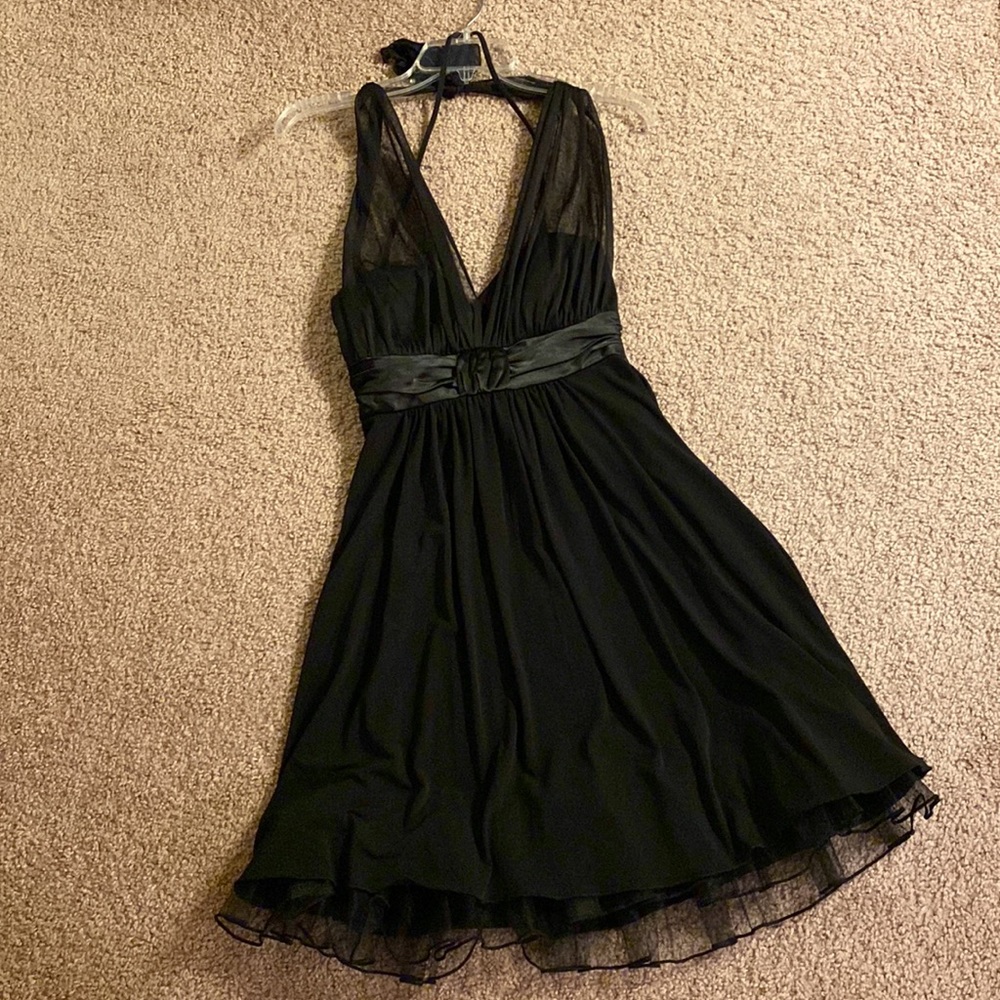 Black Speechless Formal Halter Dress Size M